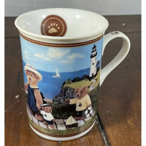 Boyds Bear Collector Mugs Bearfoot At The Beach Danbury Mint Coffee Tea Cup 4”‎